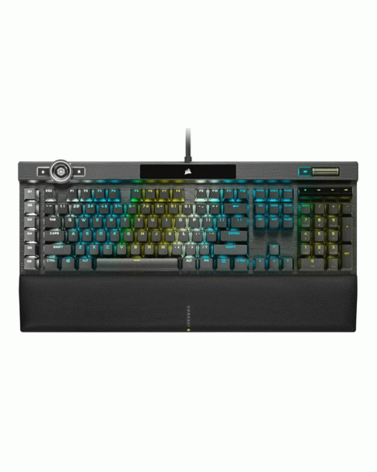 Gaming Keyboard Corsair K100 PBT Keycaps Cherry MX Speed US (CH-912A014-NA) - Black