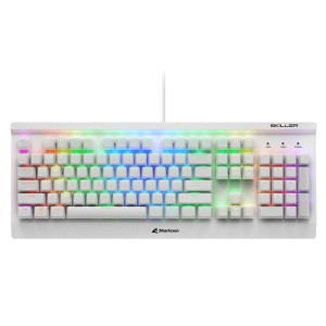 Gaming Keyboard Sharkoon Skiller SGK3 RGB (SGK3 RED WHITE) US Layout - White