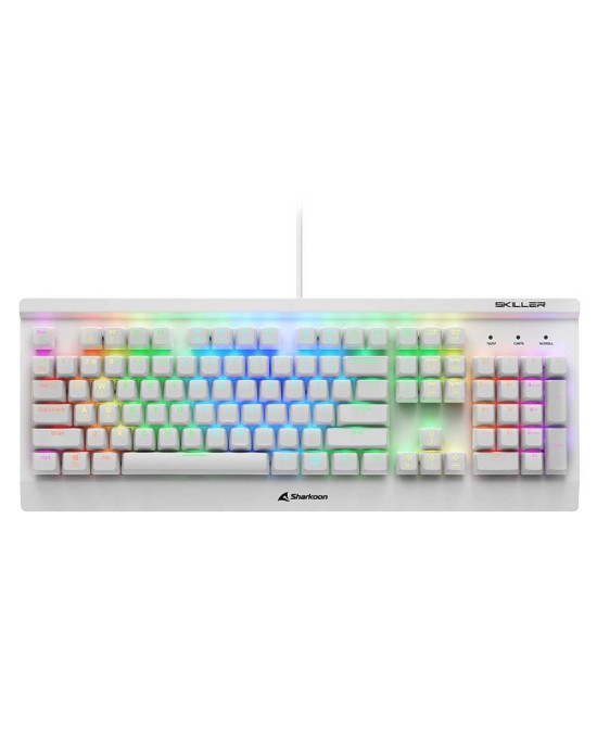 Gaming Keyboard Sharkoon Skiller SGK3 RGB (SGK3 RED WHITE) US Layout - White