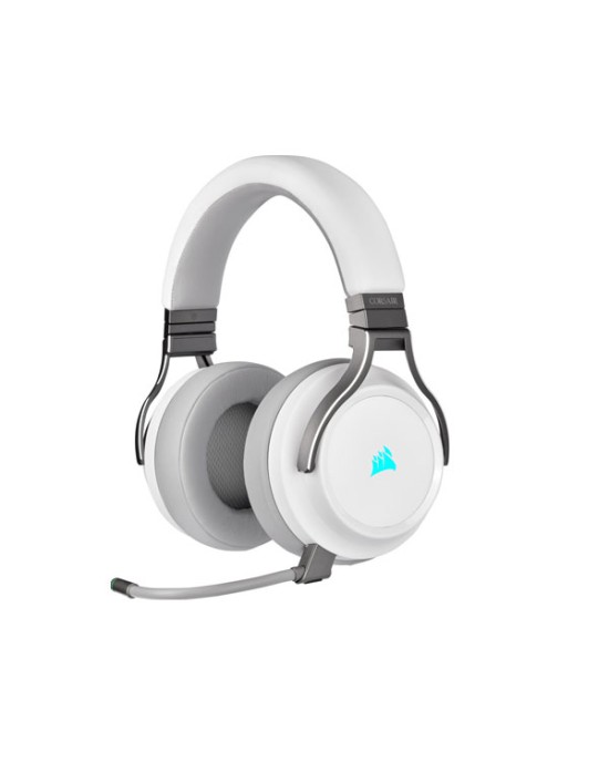 Gaming Headset Corsair Virtuoso Ασύρματο Surround 7.1 3.5mm USB (CA-9011186-EU) - White