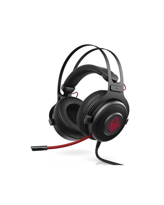 Gaming Headset HP Omen 800 (1KF76AA) - 3.5mm - Black/Red