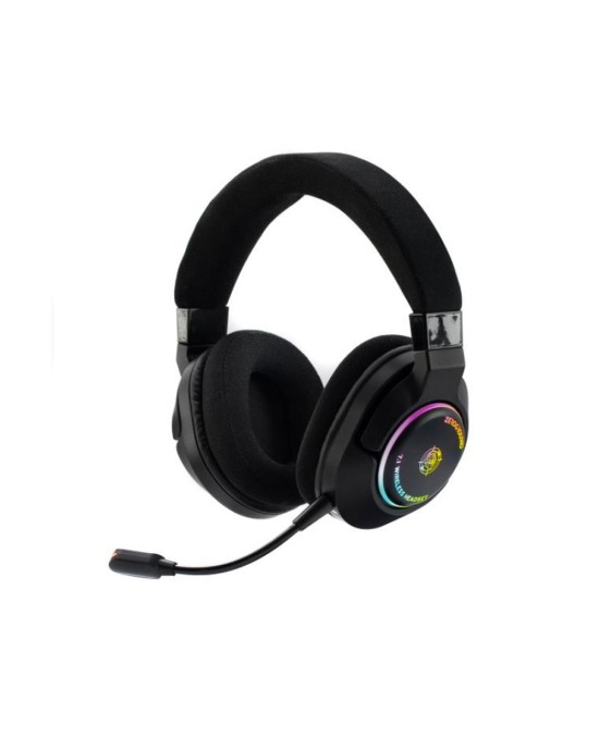 Gaming Headset Ασύρματο Zeroground Akashi HD-3600WG RGB USB - Black