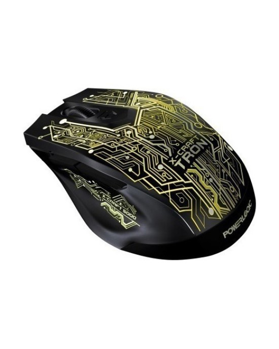 Gaming Mouse Alcatroz X-Craft Tron 5000 - 3200 DPI - USB - Black