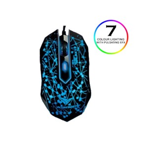 Gaming Mouse Alcatroz Xcraftcle - 2400 Dpi (XCRAFTCLG) - Black Blue