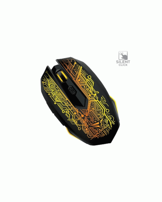 Gaming Mouse Alcatroz Silent X-Craft Tron 5000 -3200 Dpi Wireless - Black