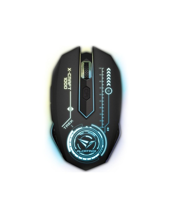 Gaming Mouse Alcatroz X-Craft Air Trek 1000 - 3200 Dpi Wireless (AIRCRAFT1000) - Black