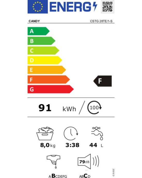 Πλυντήριο ρούχων Candy CSTG 28TE/1-S