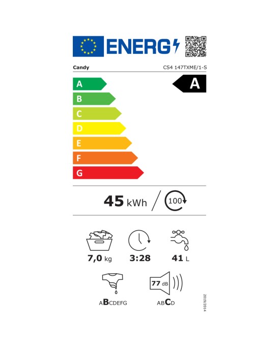 Πλυντήριο ρούχων CANDY CS4 147TXME / 1-S   